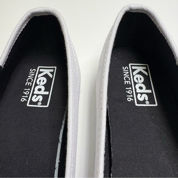 Keds Women’s 7 T-Cup Teacup CVO Pumps White Canvas Mini Sneakers Rubber Outsole - Picture 10 of 11